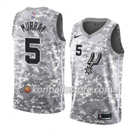 San Antonio Spurs Dejounte Murray 5 2018-19 Nike Harmaa Miesten Pelipaidat Swingman 
